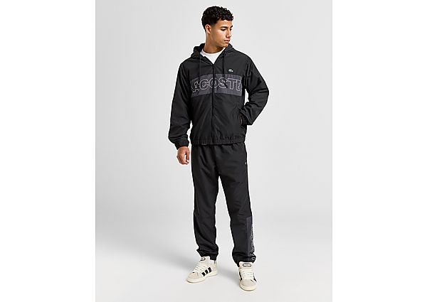 Lacoste Woven Colour Block Tracksuit Black