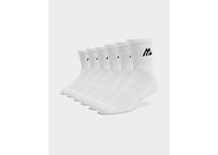 MONTIREX 6-Pack Crew Socks white
