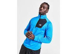 New Balance Heatgrid 1/2 Zip Track Top Blue