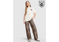 Pink Soda Sport Girls' Leopard Denim Jeans Junior