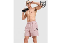 Fred Perry Badge Cargo Swim Shorts pink