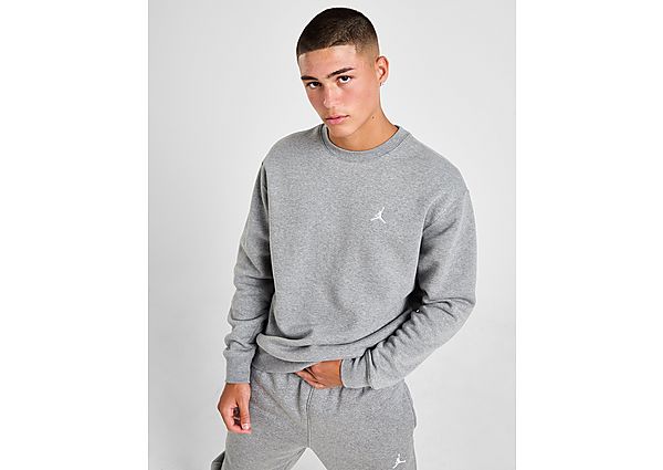 Jordan Essential Fleece Crew Sweatshirt Carbon Heather White