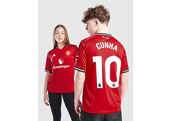 adidas Manchester United 2025/26 Cunha #10 Home Shirt JNR