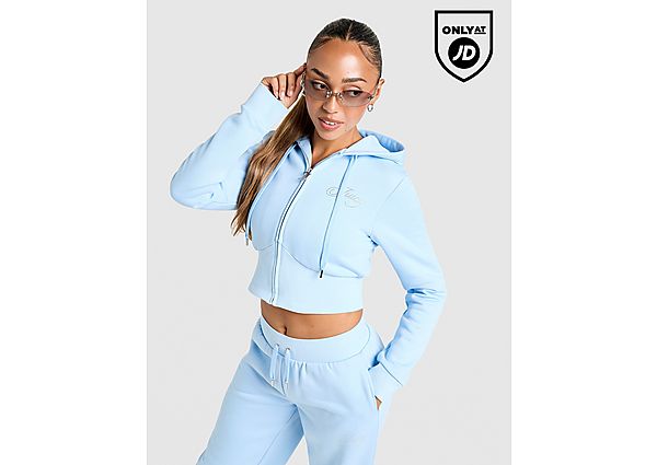 JUICY COUTURE Script Corset Fleece Hoodie