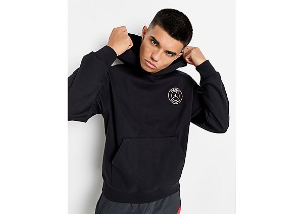 Jordan Paris Saint Germain Fleece Pullover HoodieNoir Off-Noir