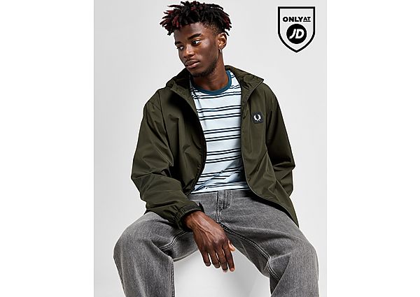 Fred Perry Badge ven Jacket Green