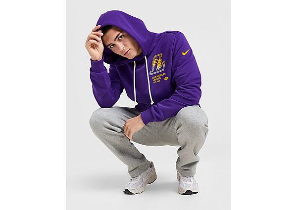 Nike NBA LA Lakers Standard Issue Hoodie Purple