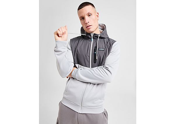 McKenzie Chaos Poly Fleece Full Zip Hoodie Grey