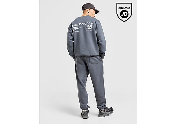 New Balance Linear Print Crew Sweatshirt