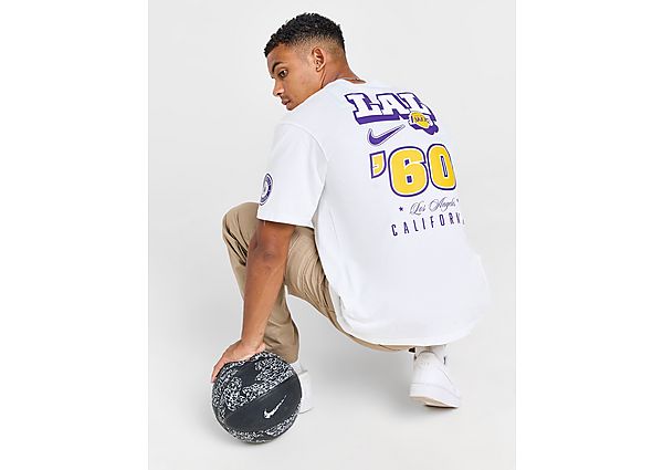 Nike La Lakers Courtside T-Shirt White