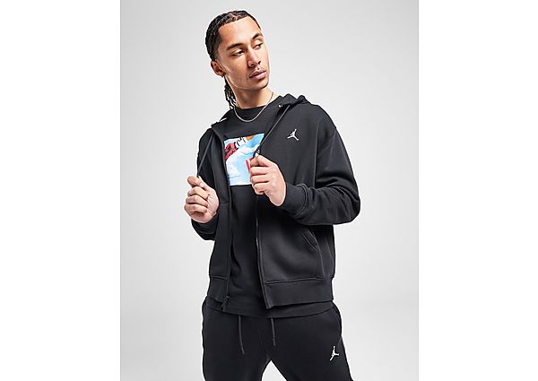 Jordan Essential Full Zip Hoodie Black White