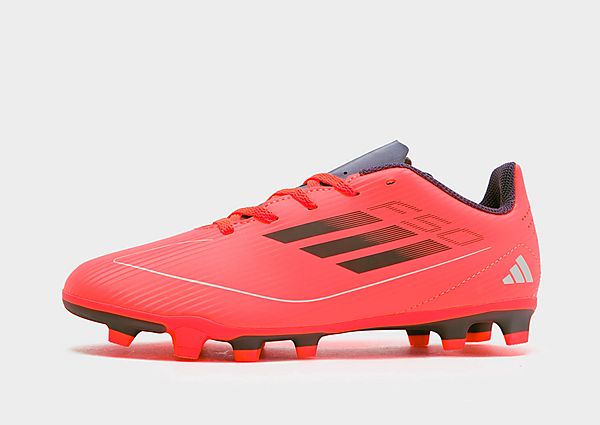 adidas F50 Club FG Junior Turbo / Aurora Black / Platinum Metallic