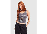 Ed Hardy Skull Diamante Vest grey