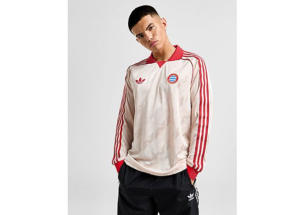 Adidas Originals Fc Bayern Munich Long Sleeve Shirt Linen