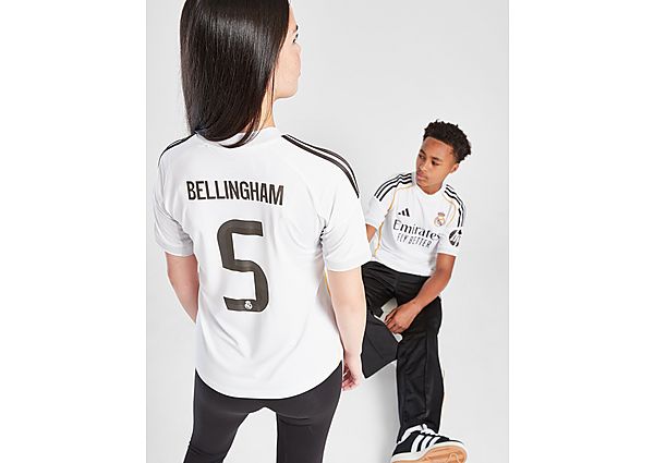 adidas Real Madrid 2025/26 Bellingham #5 Home Shirt Jnr
