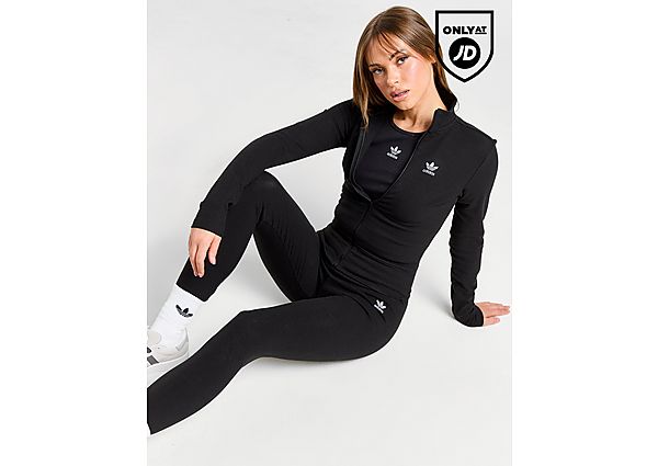 Adidas Originals Ribbed Leggings Black