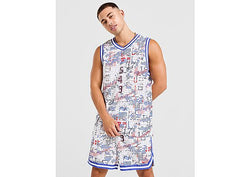 Nike All Over Print Basketball Jersey White