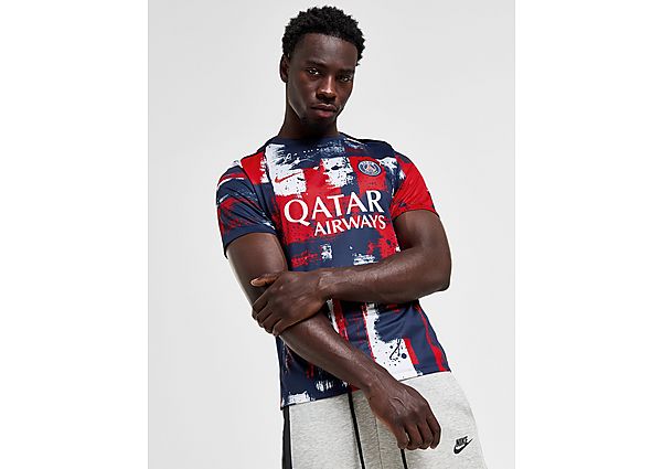 Nike Paris Saint Germain Pre Match Shirt Midnight Navy University Red White University Red