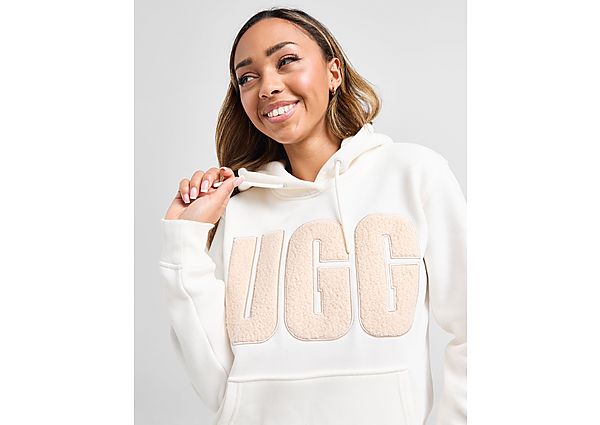 UGG Large Logo Hoodie White