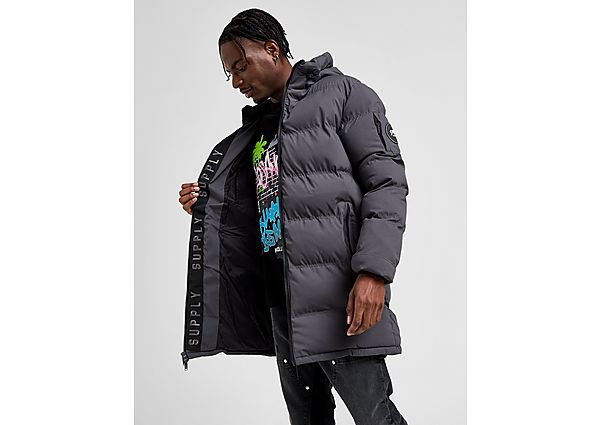 Supply & Demand Konil Longline Padded Jacket Grey