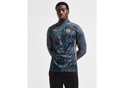 Puma Olympique Marseille Pre Match 1/4 Zip Top Grey