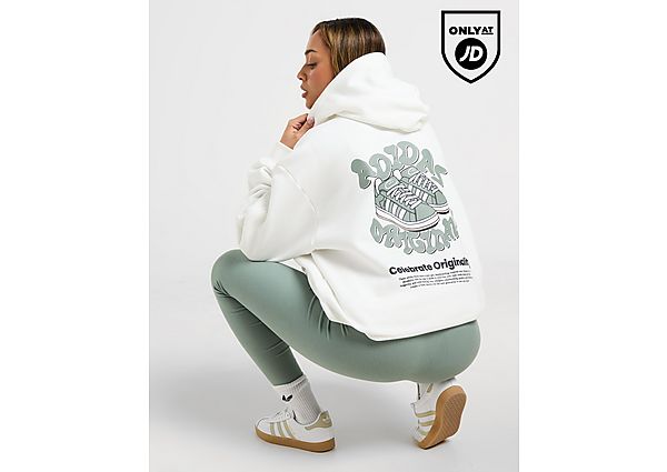 adidas Originals Footwear Bubble Graphic Hoodie White