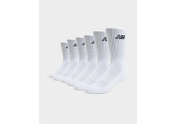 New Balance 6Pack Everyday Crew Socks White