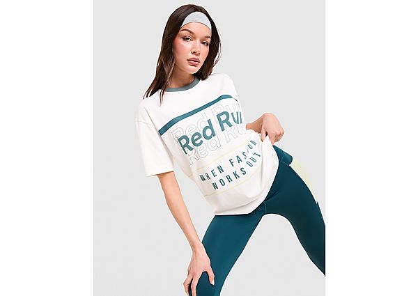 Red Run Activewear Skyline Oversized Graphic T-Shirt