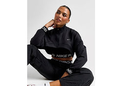 Nike Pro Cutout Fleece Top Black