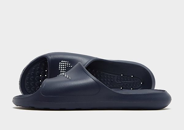 Nike Victori Shower Slides - Midnight Navy/Midnight Navy/White - Mens, Midnight Navy/Midnight Navy/White