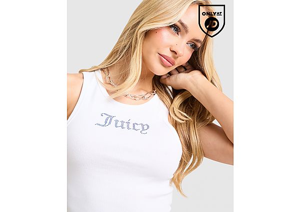JUICY COUTURE Rib Diamante Tank Top