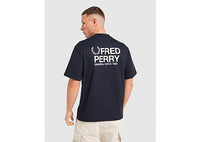 Fred Perry Relaxed Back Graphic T-Shirt blue