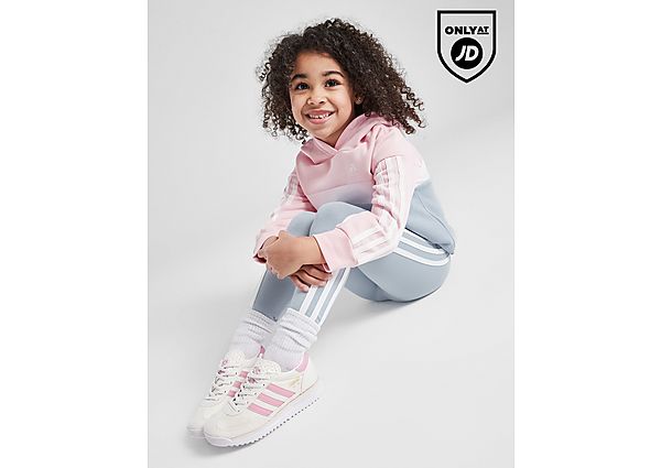 adidas Girls' Tiberio Hooded Set Children Blue