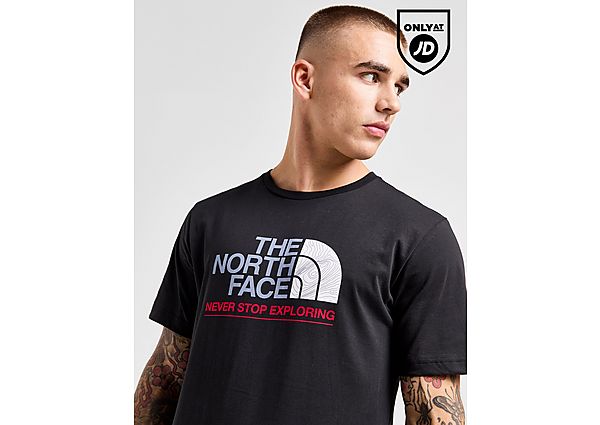 The North Face Geographic Lines T-Shirt Black