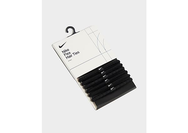 Nike 6Pack Flex Hair Ties Black