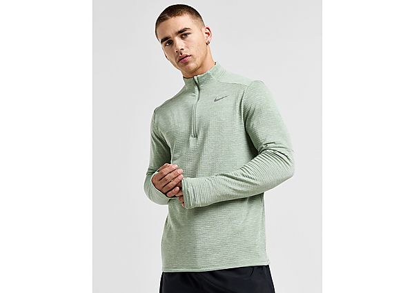 Nike Element 12 Zip Running Top Green