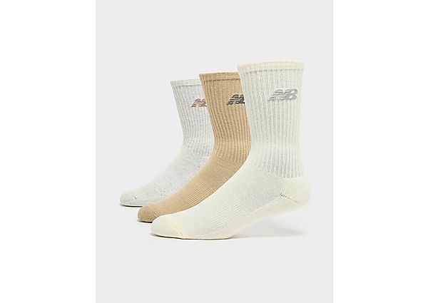 New Balance 3Pack Everyday Crew Socks Beige