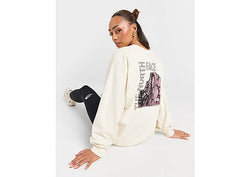 The North Face Mountain Box Crew Sweatshirt White