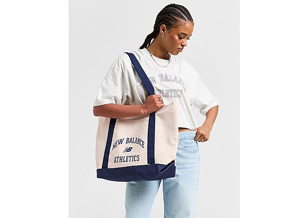 New Balance Mono Canvas Tote Bag White