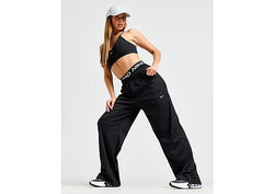 Nike Mesh Wide Leg Track Pants Black