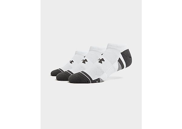 Under Armour 3Pack HeatGear Tech No Show Socks White