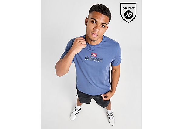 Napapijri Sory Stack Logo T-Shirt Blue