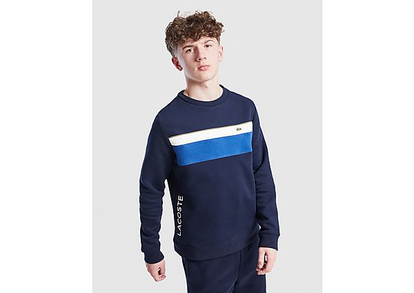 Lacoste Colour Block Fleece Crew Sweatshirt Junior