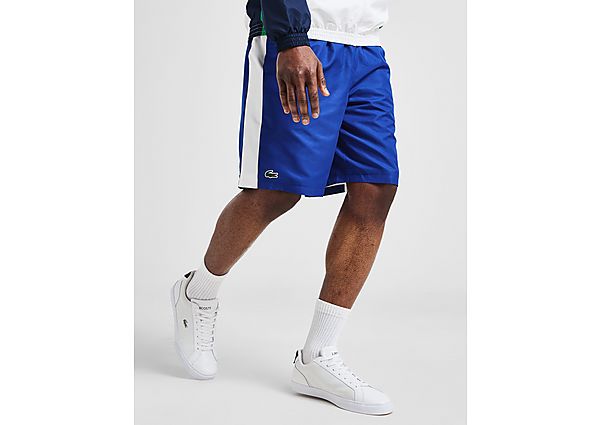 Lacoste Back Logo Colour Block Shorts Blue