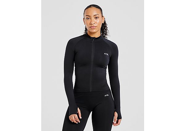 AYBL Empower Seamless Full Zip Top Black