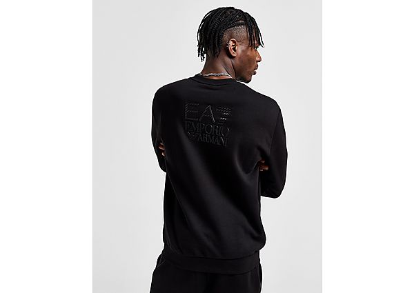 EA7 Emporio Armani Carbon Block Logo Crew Sweatshirt