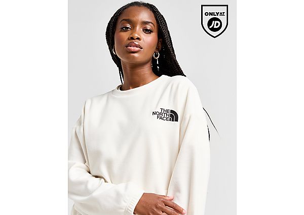 The North Face Bonete Polar Fleece Crew Sweatshirt White