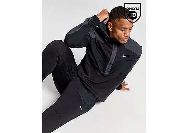 Nike 1 2 Zip Performance Hooded Jacket Black