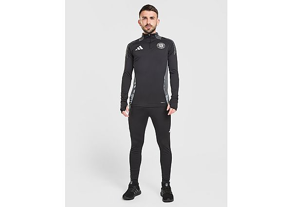 Adidas Celtic Training 1/4 Zip Top Black