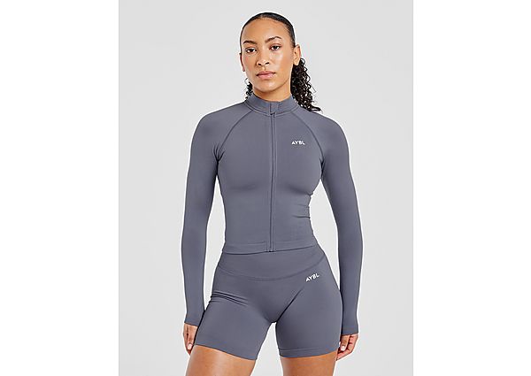 AYBL Adapt Seamless Full Zip Top Grey